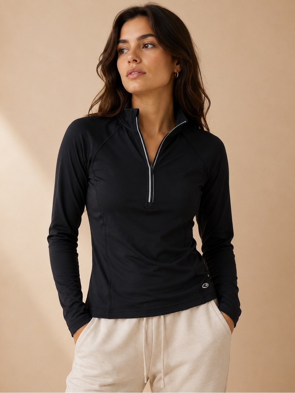 Champion Duo Dry Quarter Zip Performance Pullover XL Athletic Running Top